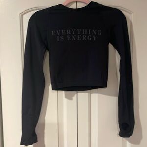 Spiritual Gangster crop long sleeve top